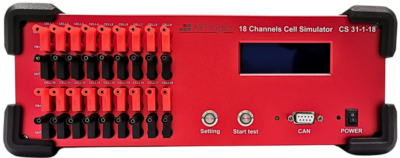 18 CELLS CHANNEL CELL SIMULATOR CS 31-1-18 FRONT