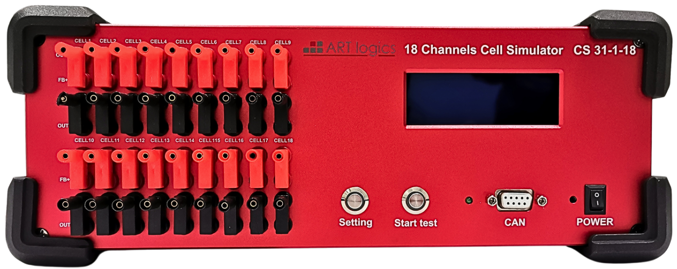 18 CELLS CHANNEL CELL SIMULATOR CS 31-1-18 FRONT